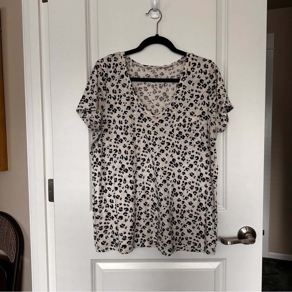 Caslon Short Sleeve Relaxed Tee, size xl